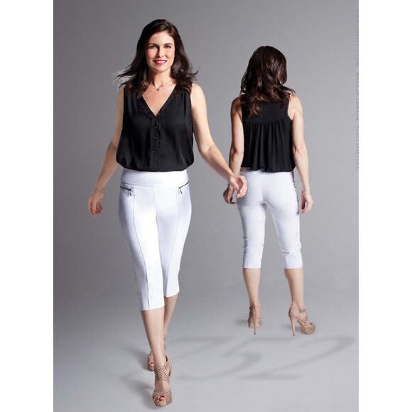 Lisette L PANT-alon 752 Black Capri Pants Size 4 - Picture 6 of 6